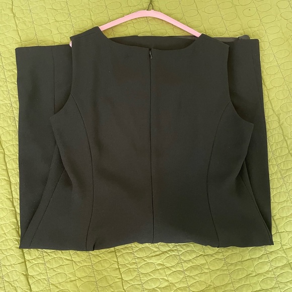 Karen Scott 2PC Suit VNeck Collarless Button Down Jacket & Sleeveless Dress Sz14 - Picture 6 of 12